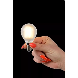 P45 filament LED bulb E14 1 × 4 W 400 lm 2700 K dimmable frosted (Lucide)