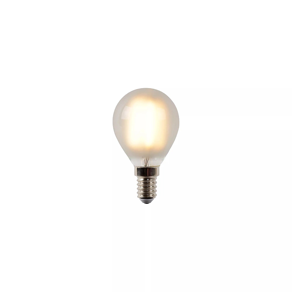 P45 filament LED bulb E14 1 × 4 W 400 lm 2700 K dimmable frosted (Lucide)