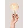 G125 filament LED bulb E27 1 × 4.9 W 440 lm 2200 K dimmable amber (Lucide)