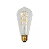 ST64 filament LED bulb E27 1 × 4.9 W 450 lm 2700 K dimmable transparent (Lucide)