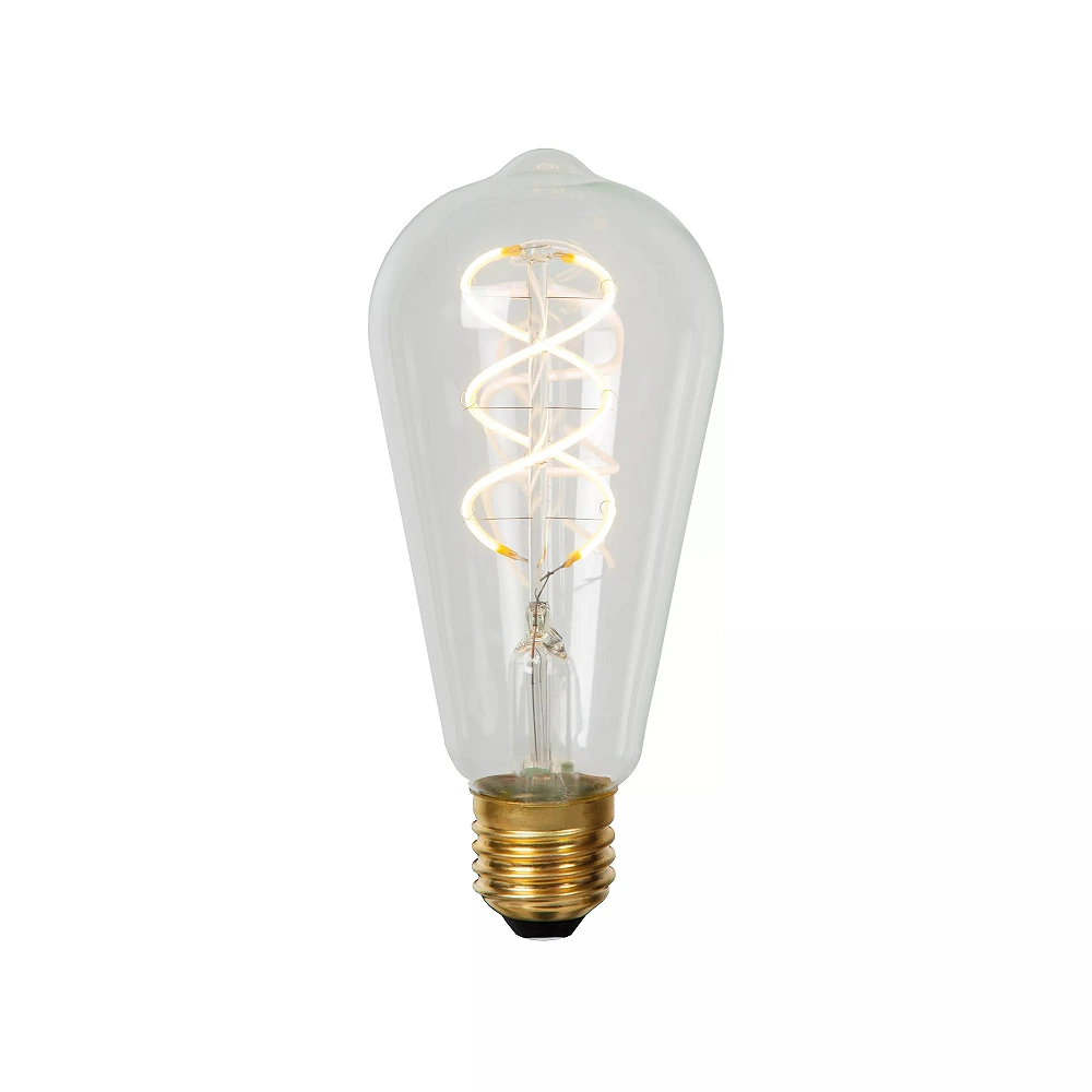 ST64 filament LED bulb E27 1 × 4.9 W 450 lm 2700 K dimmable transparent (Lucide)