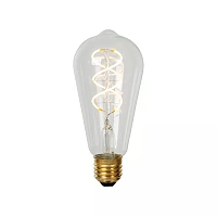 ST64 filament LED bulb E27 1 × 4.9 W 450 lm 2700 K dimmable transparent (Lucide)