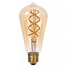 ST64 filament LED bulb E27 1 × 4.9 W 450 lm 2200 K dimmable amber (Lucide)