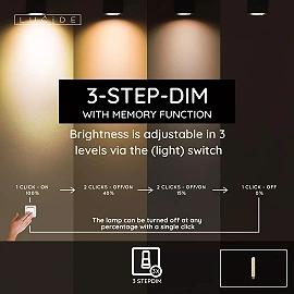 T32 H20 cm filament LED bulb E27 1 × 4.9 W 440 lm 2200 K dimmable amber (Lucide)