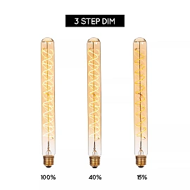 T32 H30 cm filament LED bulb E27 1 × 4.9 W 450 lm 2200 K dimmable amber (Lucide)