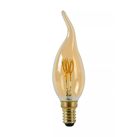 CT35 filament LED bulb E14 1 × 3 W 165 lm 2200 K dimmable amber (Lucide)