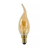 CT35 filament LED bulb E14 1 × 3 W 165 lm 2200 K dimmable amber (Lucide)