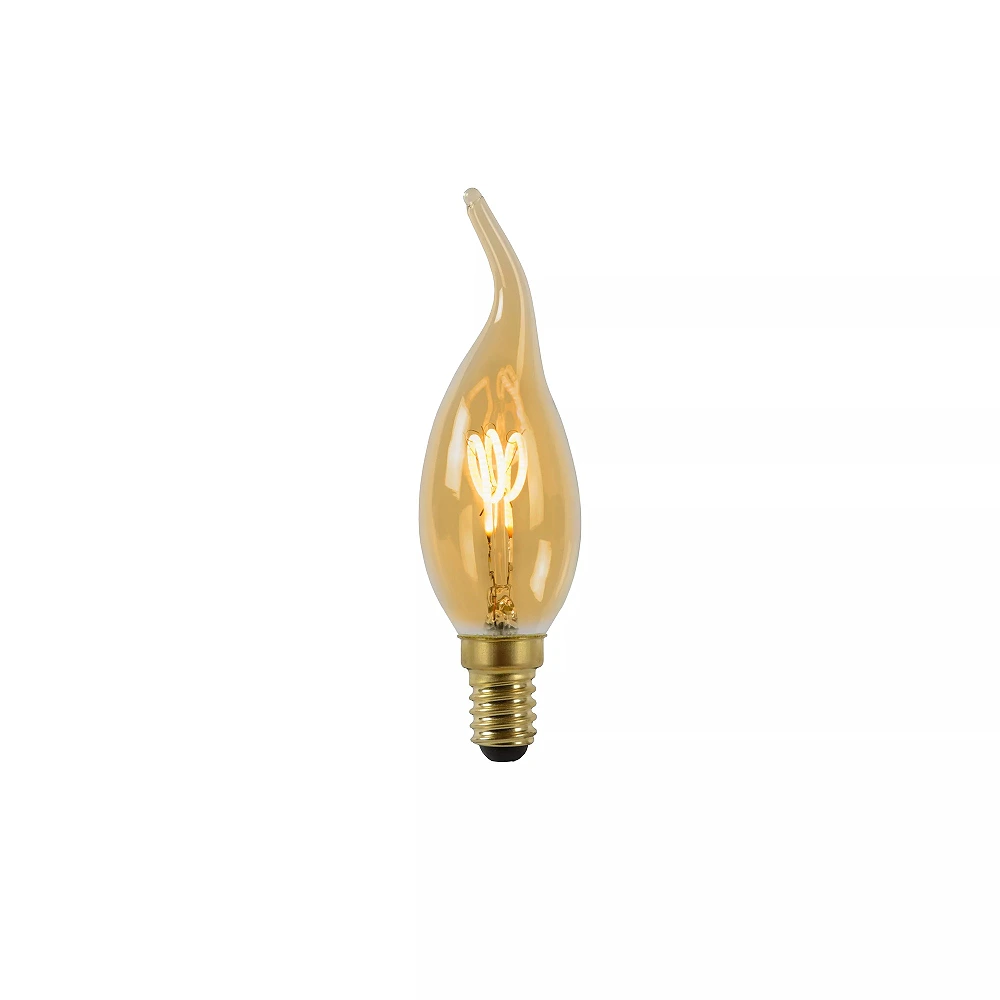 CT35 filament LED bulb E14 1 × 3 W 165 lm 2200 K dimmable amber (Lucide)