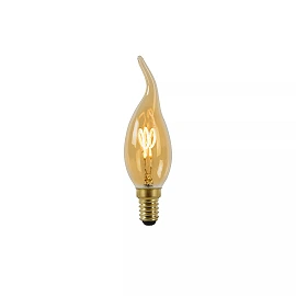 CT35 filament LED bulb E14 1 × 3 W 165 lm 2200 K dimmable amber (Lucide)