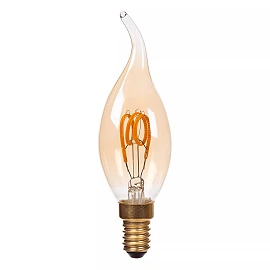 CT35 filament LED bulb E14 1 × 3 W 190 lm 2200 K dimmable amber (Lucide)