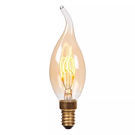 CT35 filament LED bulb E14 1 × 3 W 190 lm 2200 K dimmable amber (Lucide)