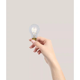A60 filament LED bulb E27 1 × 4.9 W 450 lm 2700 K dimmable transparent (Lucide)