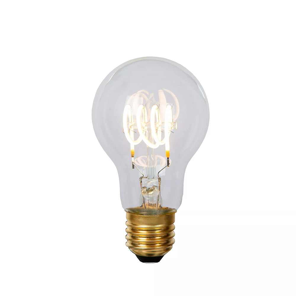 A60 filament LED bulb E27 1 × 4.9 W 450 lm 2700 K dimmable transparent (Lucide)