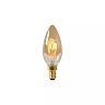 C35 filament LED bulb E14 1 × 3 W 165 lm 2200 K dimmable amber (Lucide)