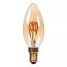 C35 filament LED bulb E14 1 × 3 W 200 lm 2200 K dimmable amber (Lucide)