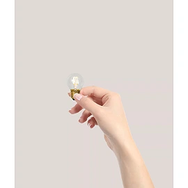 G45 filament LED bulb E27 1 × 3 W 210 lm 2700 K dimmable transparent (Lucide)