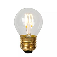 G45 filament LED bulb E27 1 × 3 W 210 lm 2700 K dimmable transparent (Lucide)