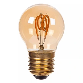 G45 filament LED bulb E27 1 × 3 W 190 lm 2200 K dimmable amber (Lucide)