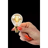 P45 filament LED bulb E14 1 × 3 W 165 lm 2200 K dimmable amber (Lucide)