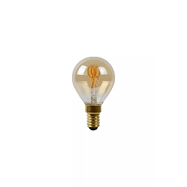 P45 filament LED bulb E14 1 × 3 W 165 lm 2200 K dimmable amber (Lucide)