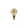 P45 filament LED bulb E14 1 × 3 W 165 lm 2200 K dimmable amber (Lucide)