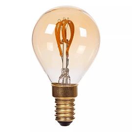 P45 filament LED bulb E14 1 × 3 W 200 lm 2200 K dimmable amber (Lucide)