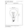 P45 filament LED bulb E14 1 × 3 W 200 lm 2200 K dimmable amber (Lucide)