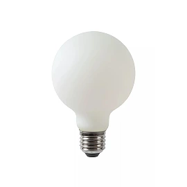G80 filament LED bulb E27 1 × 4.9 W 500 lm 2700 K dimmable opal (Lucide)
