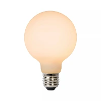 G125 filament LED bulb E27 1 × 8 W 1080 lm 2700 K dimmable opal (Lucide)