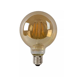 G95 filament LED bulb E27 1 × 5 W 600 lm 2700 K dimmable amber (Lucide)