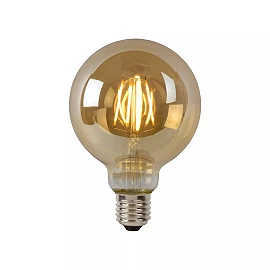G95 filament LED bulb E27 1 × 5 W 600 lm 2700 K dimmable amber (Lucide)