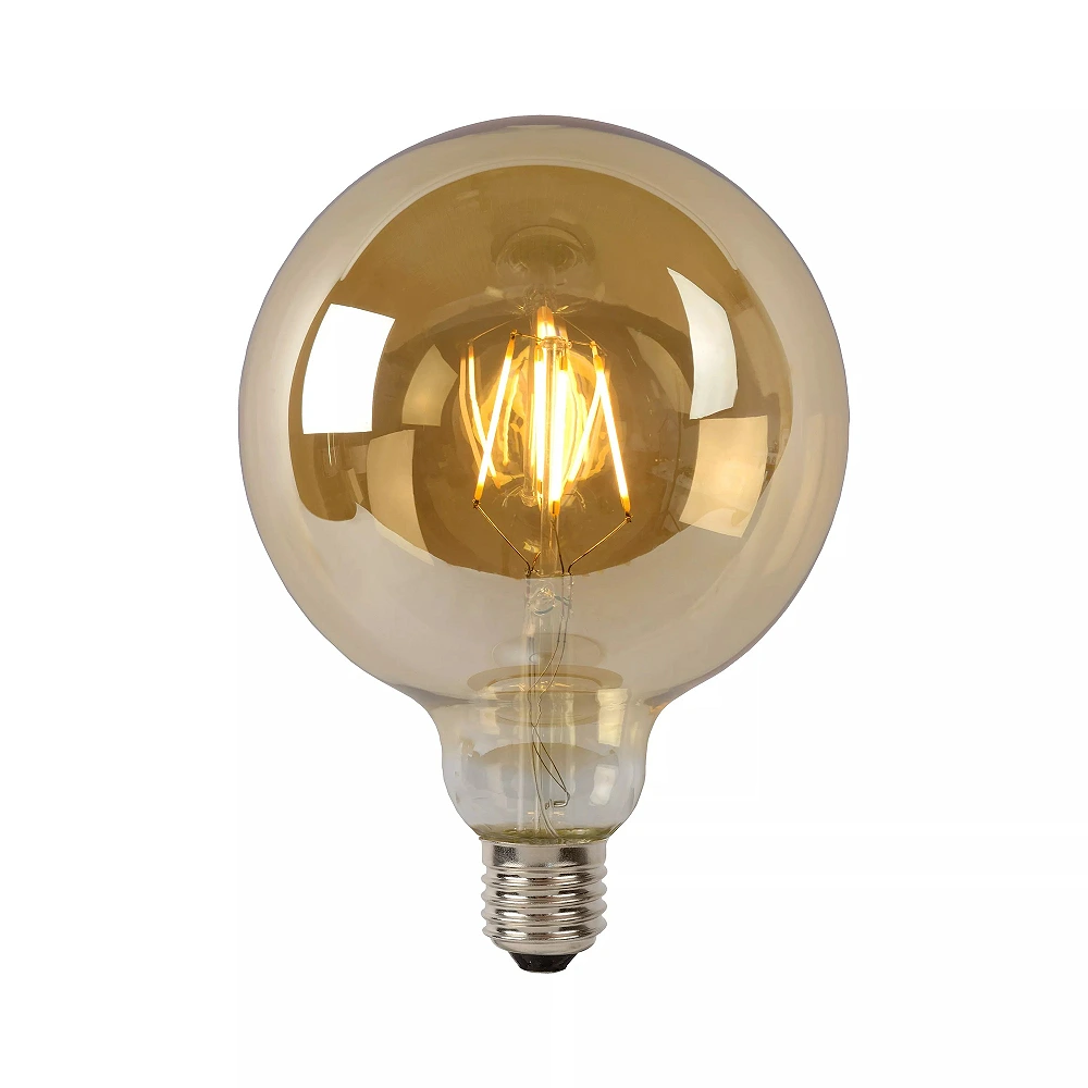G125 filament LED bulb E27 1 × 8 W 900 lm 2700 K dimmable amber (Lucide)