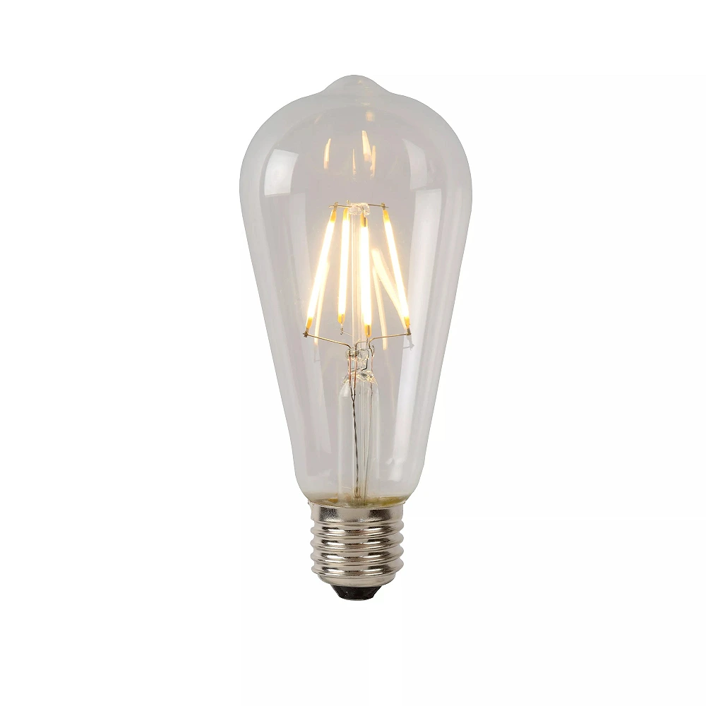 ST64 Class A filament LED bulb E27 1 × 7 W 1480 lm 2700 K non-dimmable transparent (Lucide)
