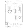 FILANI Wall light Indoor/Outdoor 1x6.5W Integrated LED IP54 Black (Lucide)
