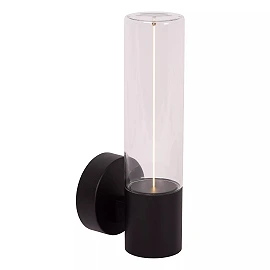 FILANI Wall light Indoor/Outdoor 1x8W Integrated LED IP54 Black (Lucide)