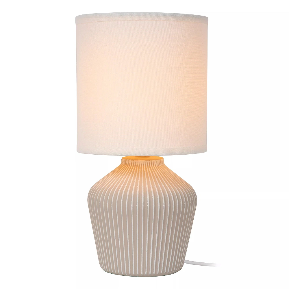 FILIZ table lamp Ø16 cm 1xE14 40 W beige (Lucide)