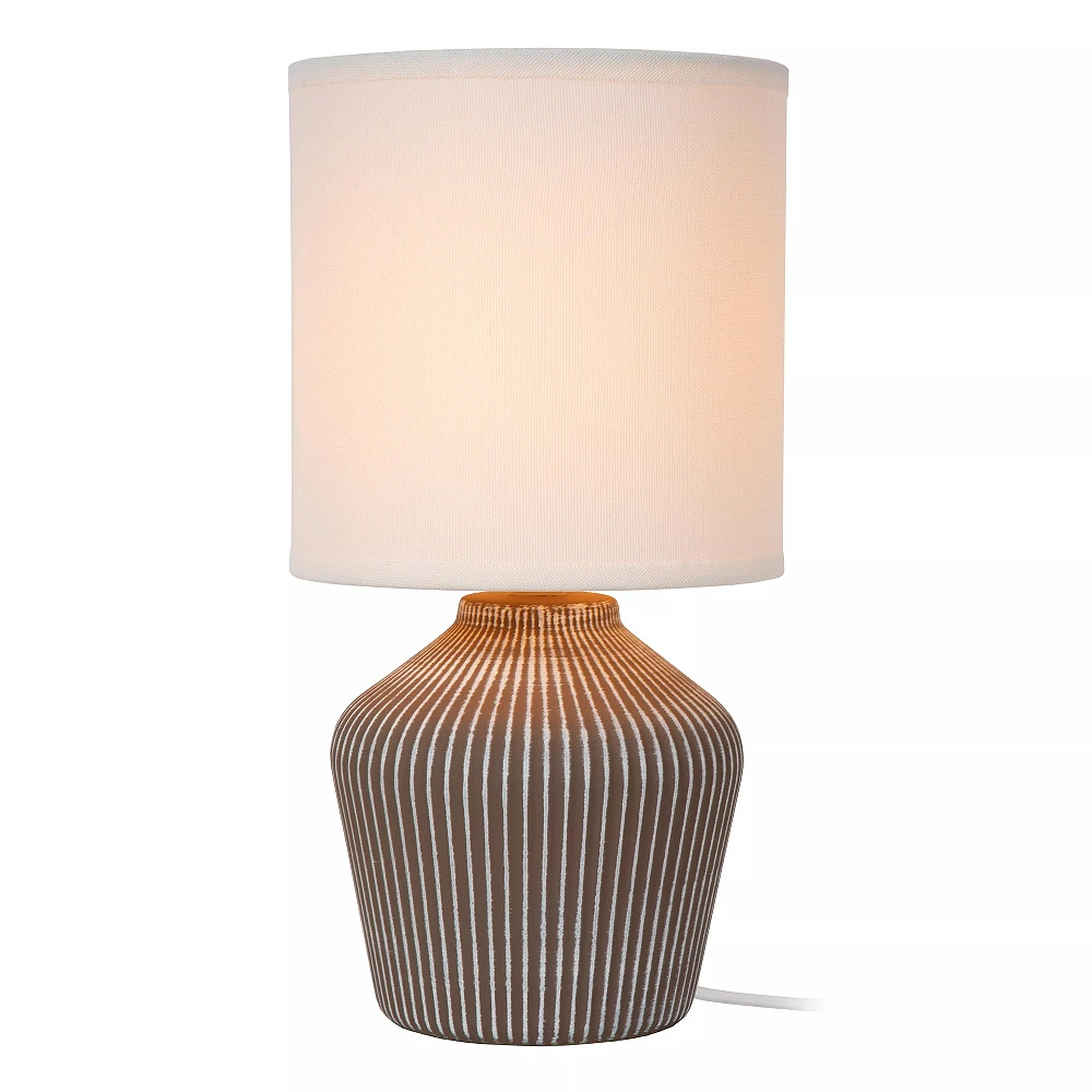 FILIZ table lamp Ø16 cm 1xE14 40 W brown (Lucide)