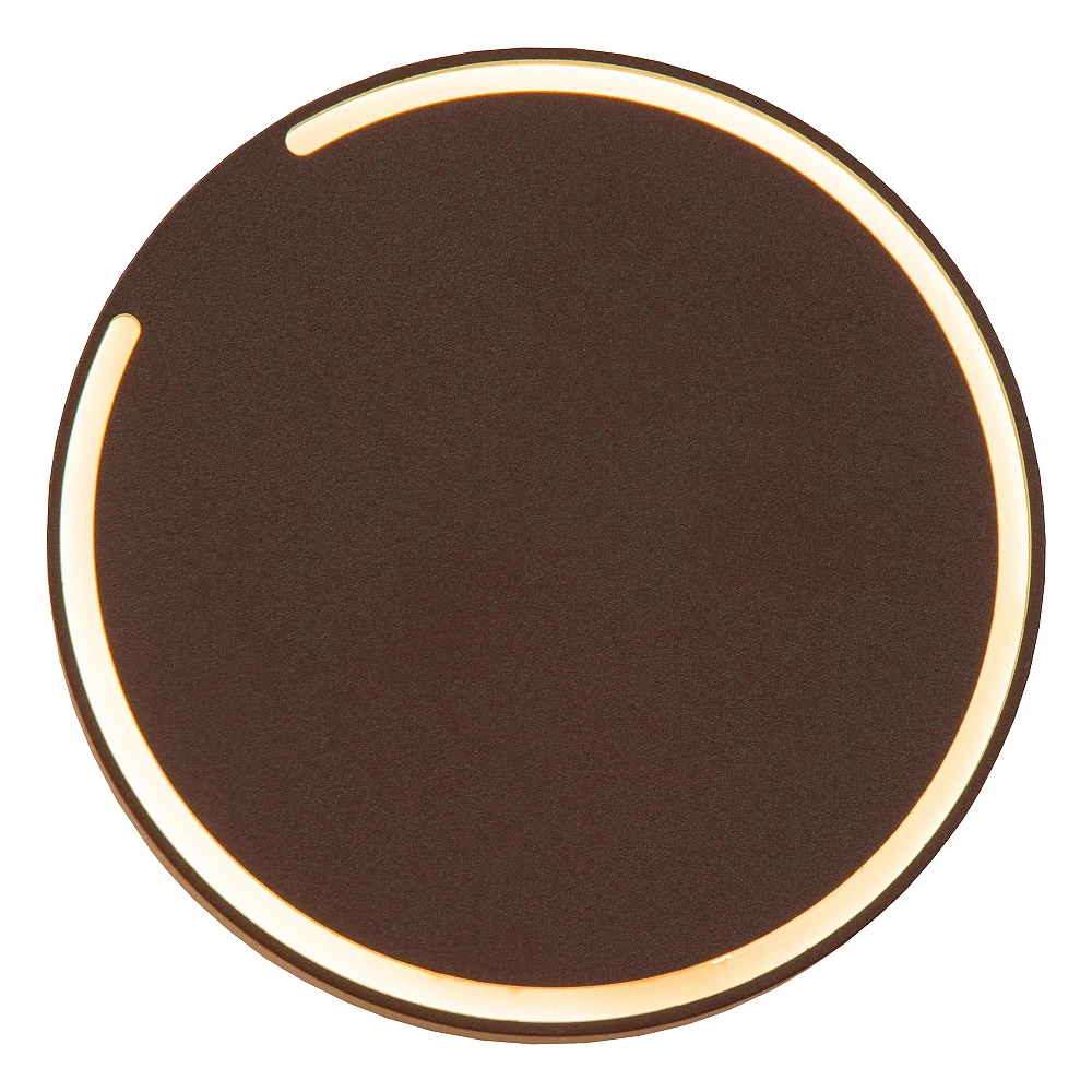 FINISTER outdoor wall light Ø13 cm LED 6 W 2700 K rust brown (Lucide)