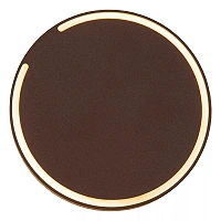FINISTER outdoor wall light Ø13 cm LED 6 W 2700 K rust brown (Lucide)