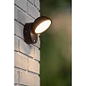 FINN LED outdoor wall light with dusk sensor 1 x 12 W 3000K black (Lucide)