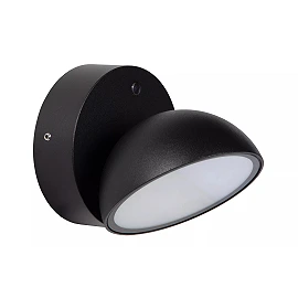 FINN LED outdoor wall light with dusk sensor 1 x 12 W 3000K black (Lucide)
