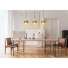 FIRMIN Pendant light 3xE27 matt gold brass (Lucide)