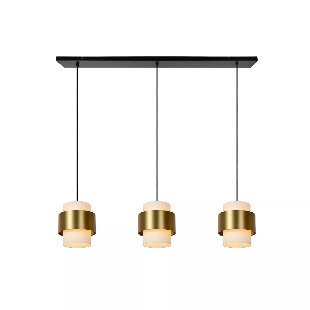 FIRMIN Pendant light 3xE27 matt gold brass (Lucide)