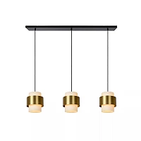 FIRMIN Pendant light 3xE27 matt gold brass (Lucide)