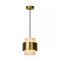 FIRMIN Pendant light Ø20 cm E27 matt gold brass (Lucide)