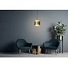 FIRMIN Pendant light Ø30 cm E27 matt gold brass (Lucide)