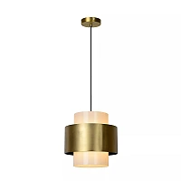 FIRMIN Pendant light Ø30 cm E27 matt gold brass (Lucide)