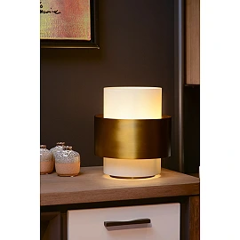 FIRMIN Table lamp Ø20 cm E27 matt gold brass (Lucide)