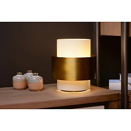 FIRMIN Table lamp Ø20 cm E27 matt gold brass (Lucide)