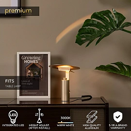 FITS table lamp LED 7 W 3000 K matt gold / brass (Lucide)